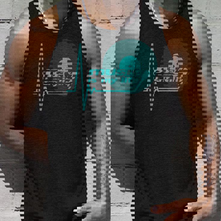 Music Is My Life Quote テクノハウス ダブ ステップ トランスハウス タンクトップ 彼への贈り物