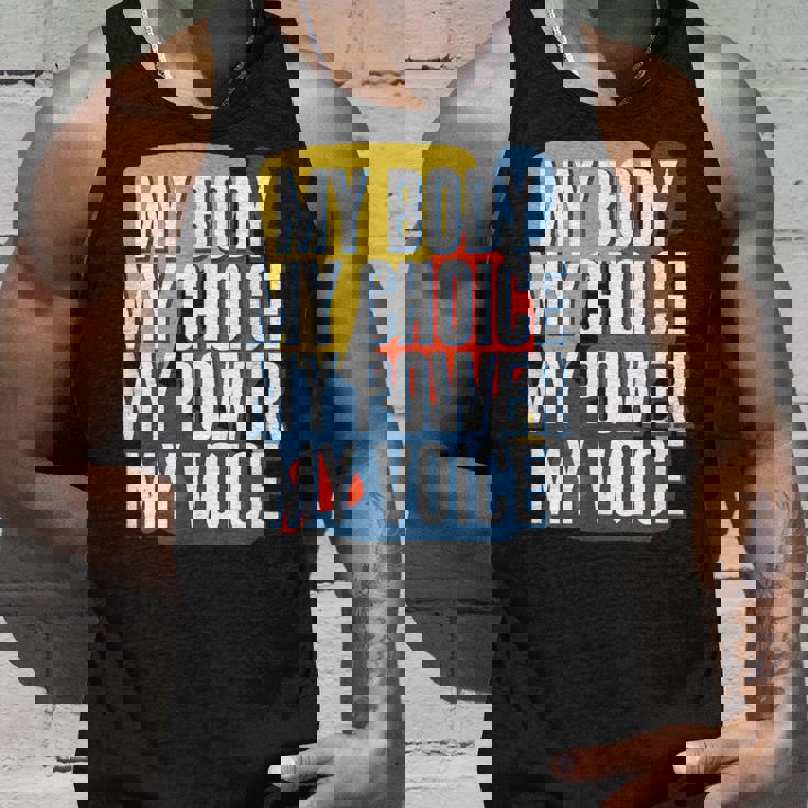 My Body Choice Power Andoice フェミニストポジティブ タンクトップ 彼への贈り物