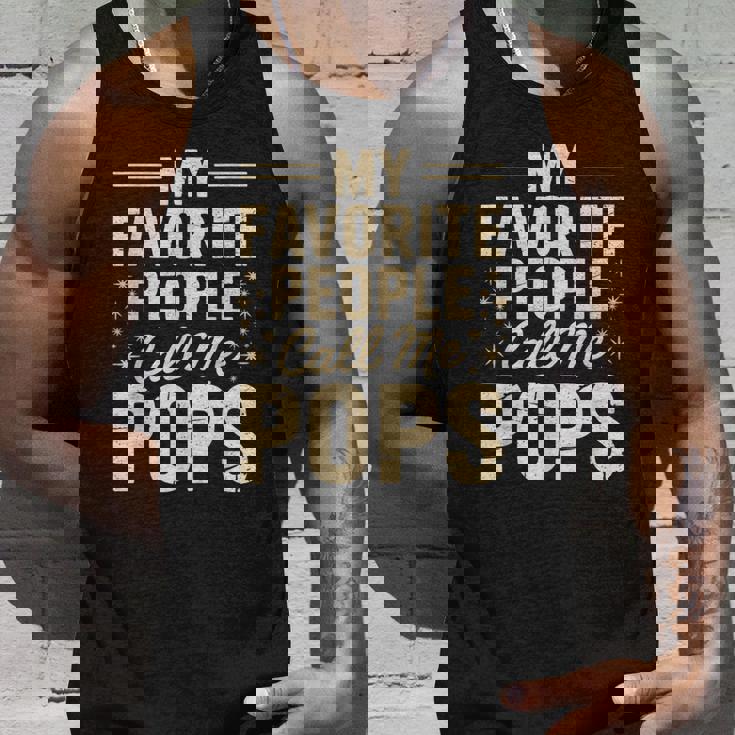 My Favorite People Call Me Pops Fathers Day タンクトップ 彼への贈り物