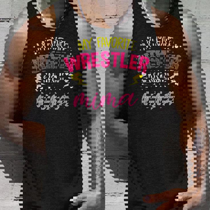 My Favorite Wrestler Calls Me Mima マッチングファミリーパーティー タンクトップ 彼への贈り物