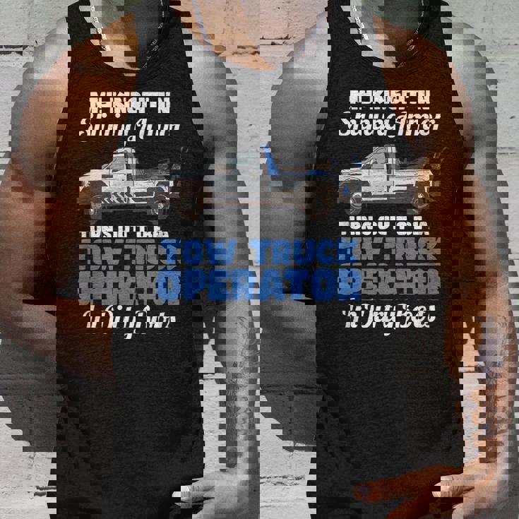 My Knight Inhining Armor 面白い引用句 レッカー車 オペレーター タンクトップ 彼への贈り物