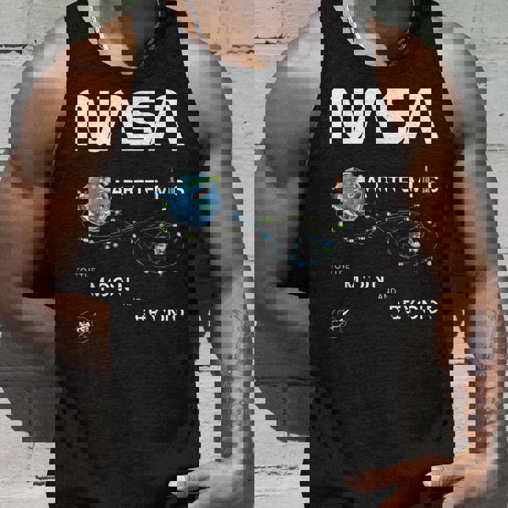 Nasa アルテミスミッション探査記章ワームロゴ タンクトップ 彼への贈り物