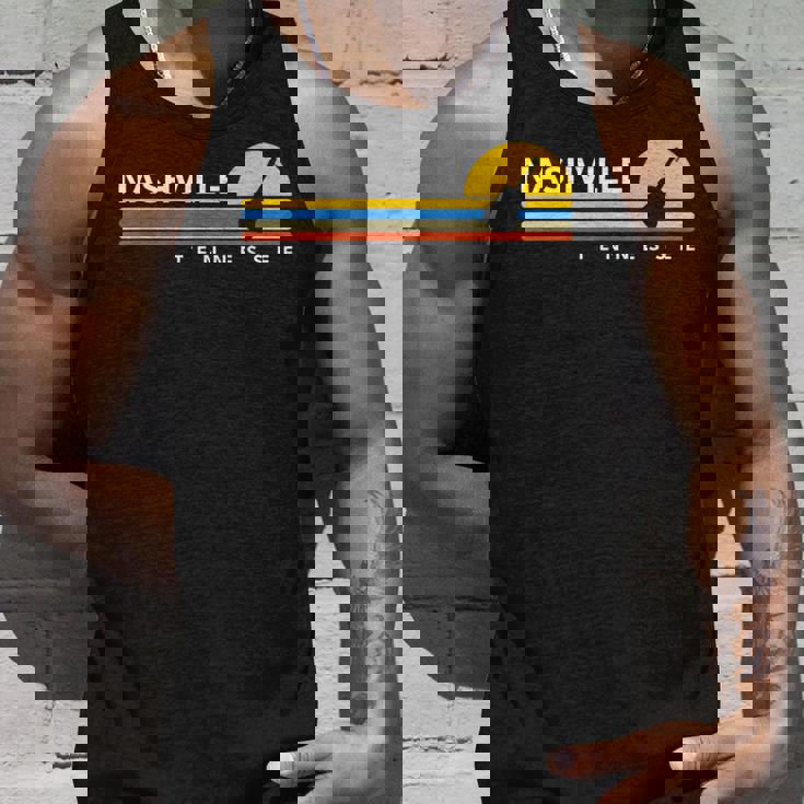 Nashville Tn Tennessee Guitarintage Retroouvenirs タンクトップ 彼への贈り物