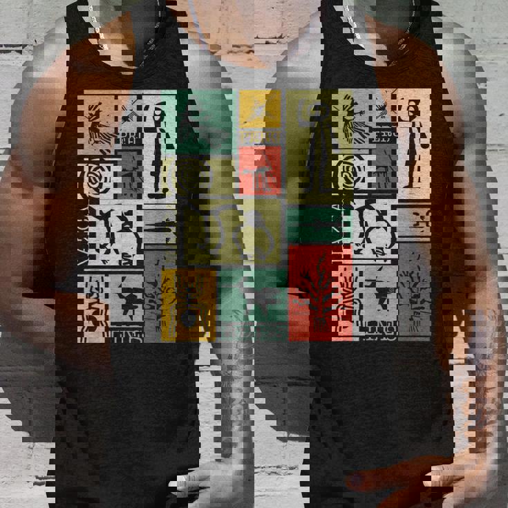 Nazca Linesナスカラインズ ペルージオグリフモンキー 宇宙飛行士 スパイダー レトロ タンクトップ 彼への贈り物