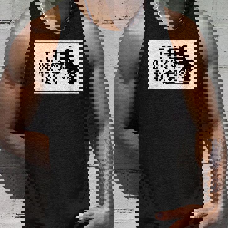 The Neko Face ザ・ネコ・フェイス『ノラネコさん』猫 ハチワレ パロディ ゆるくて かわいい 面白 イラスト タンクトップ 彼への贈り物