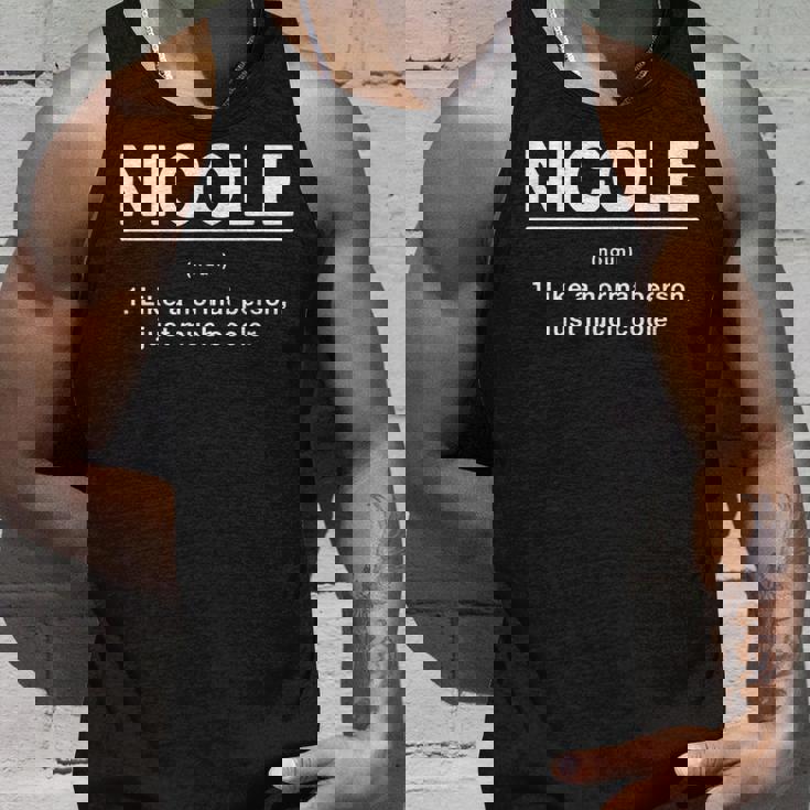 Nicole Definition ファニーファーストネーム ユーモアニックネーム ユニーク タンクトップ 彼への贈り物