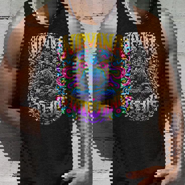 Nirvanatate Of Mind 瞑想 面白いグラフィックtシャツ タンクトップ 彼への贈り物