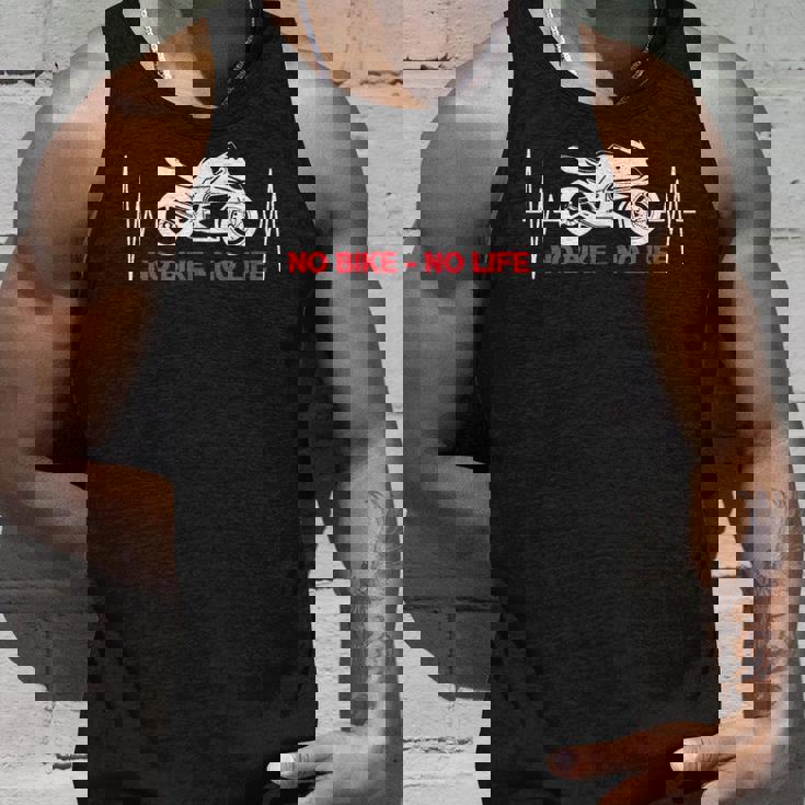 No Bike No Life 面白い オートバイ ハートビート タンクトップ 彼への贈り物