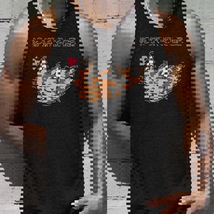 No Cat No Life サビ猫ver 猫好き かわいい タンクトップ 彼への贈り物