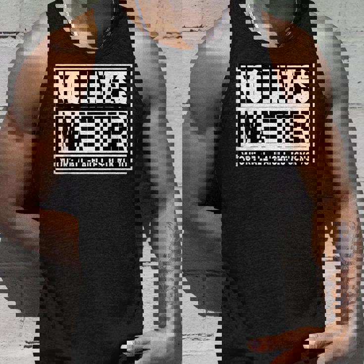 No Lives Matter 面白い 反社会的 内向的 皮肉 タンクトップ 彼への贈り物