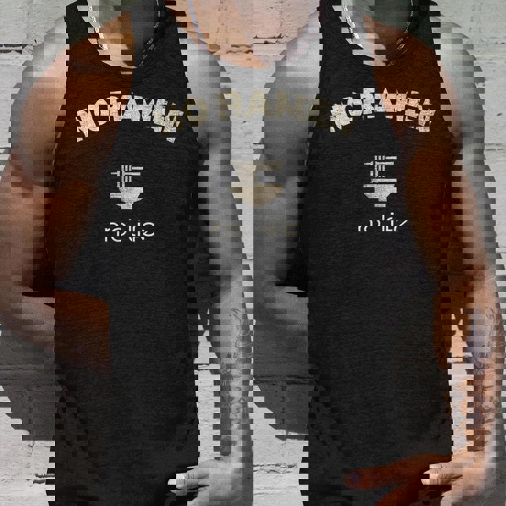 No Ramen No Life ノーラーメン ノーライフ シンプル 渋い お洒落 ラーメン スタッフ ラオタ らーめん タンクトップ 彼への贈り物