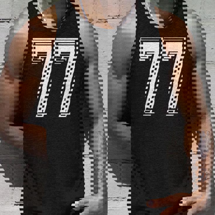 Number 77 Birthday 77Thports Player チーム番号入りジャージ タンクトップ 彼への贈り物