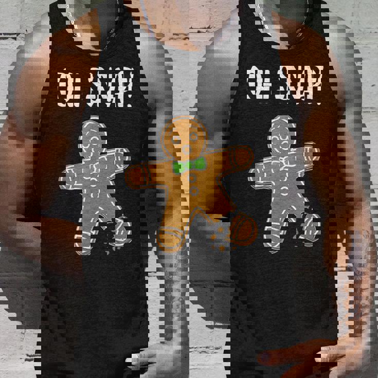 Ohnap ジンジャーブレッドマン クッキー 骨折脚 面白い タンクトップ 彼への贈り物