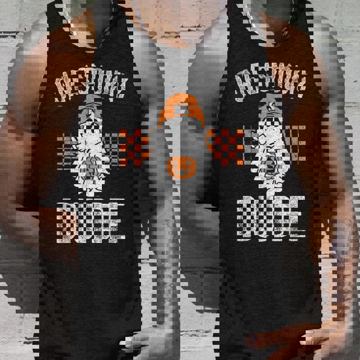 Onepooky Dude Ghost Dude ハロウィン タンクトップ 彼への贈り物