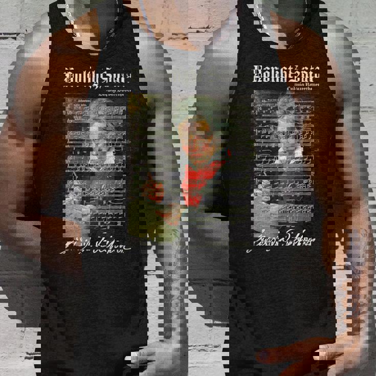 Op。 27ソナタ楽譜スコアベートーベン愛好家の肖像画 タンクトップ 彼への贈り物