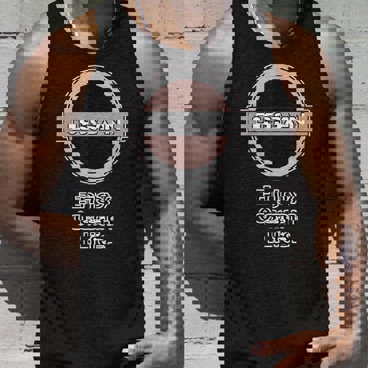 Ossan おっさん（車好き ロゴ エンブレム パロディ）【変なtシャツ屋さん】文字 メッセージ 面白い デザイン タンクトップ 彼への贈り物