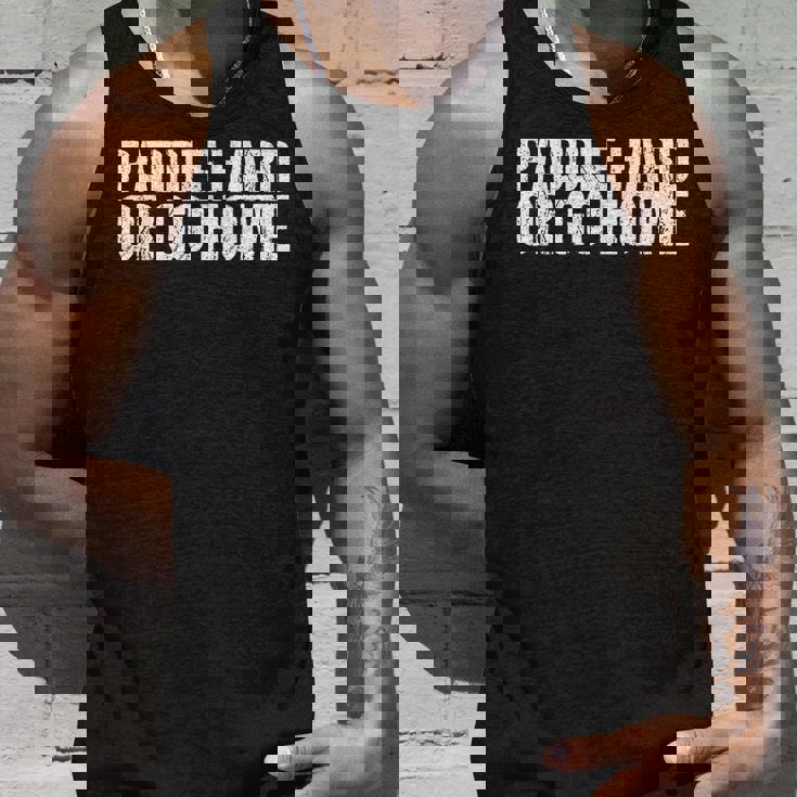 Paddle Hard Or Go Home Paddle Tennis Player タンクトップ 彼への贈り物