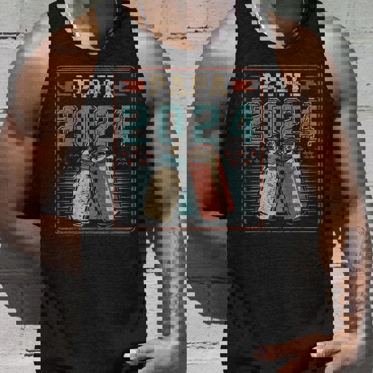 Papa 2024 初めてのパパ 父の日 新しい父親の父性 タンクトップ 彼への贈り物