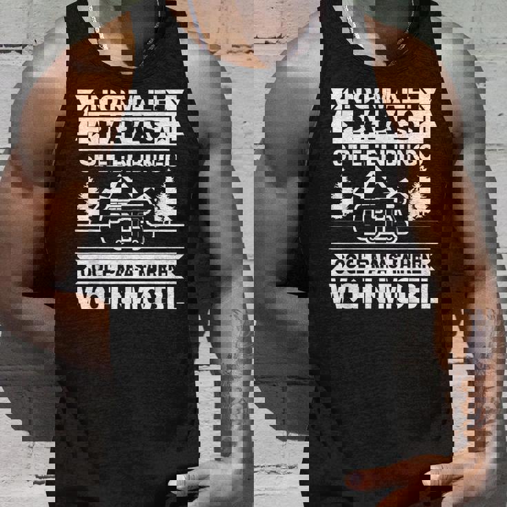 メンズ Papa Caravan 父親 キャンピング クール パパス 運転 モーターホーム タンクトップ 彼への贈り物