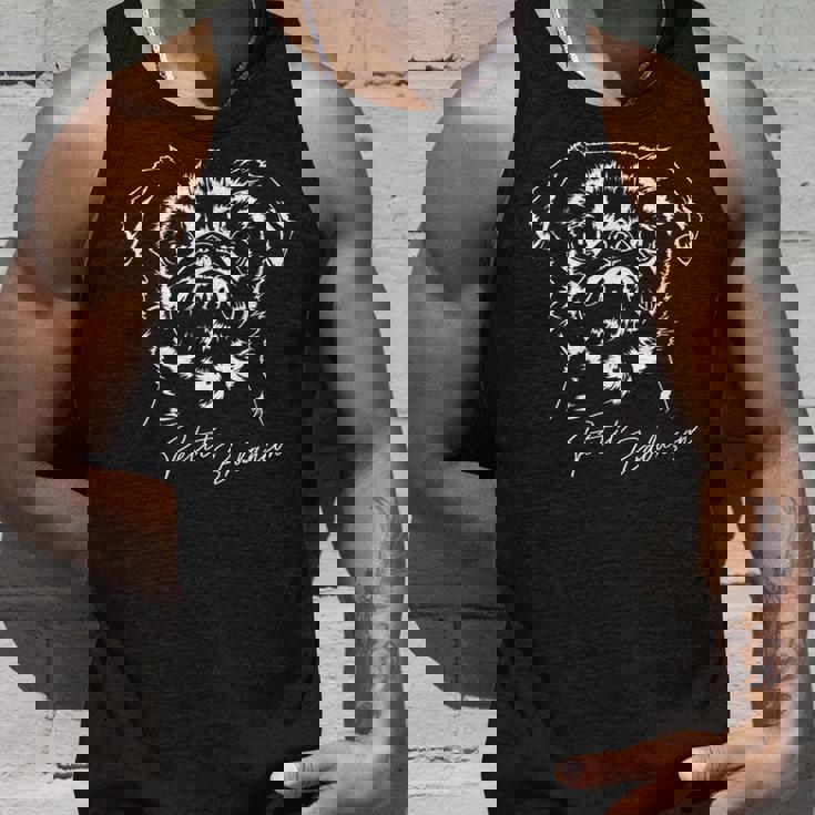 Petit Brabancon 犬のポートレート グリフォン・ウィルサイン タンクトップ 彼への贈り物