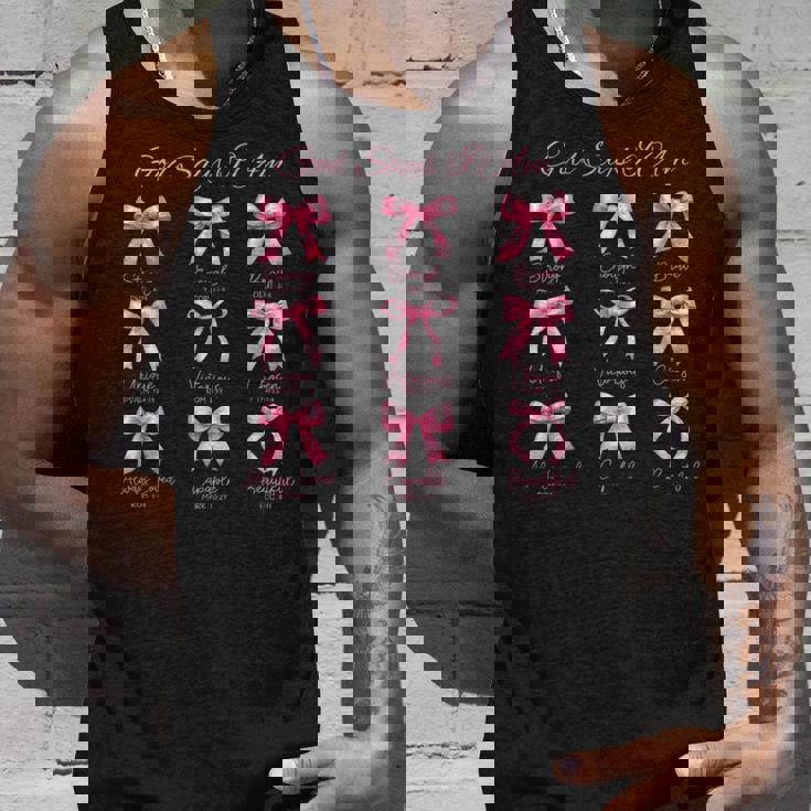 Pink Godays I Am Bibleerse コケットリボン タンクトップ 彼への贈り物