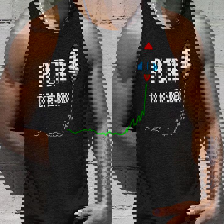 Pltr To The Moontock Ticker Wsb 面白いミーム タンクトップ 彼への贈り物