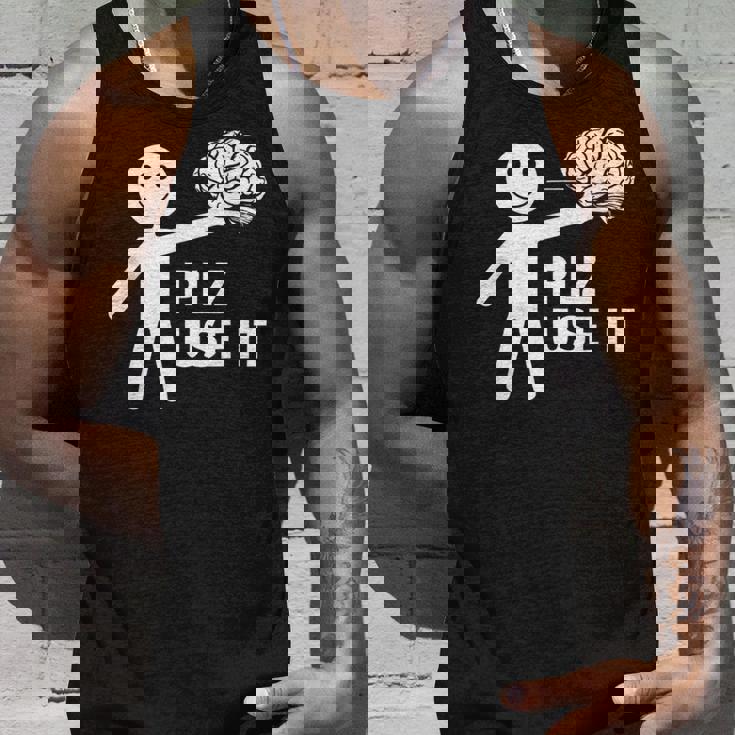 Plz Use Itarcatic Use Your Brain Cynicalays タンクトップ 彼への贈り物