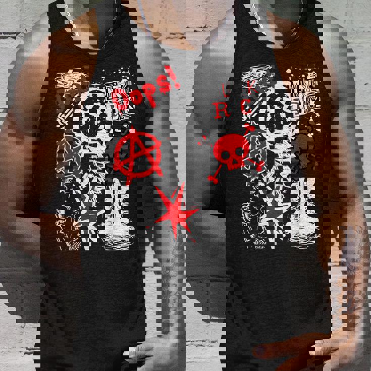 Punk's Not Dead ブラック&レッド タンクトップ 彼への贈り物