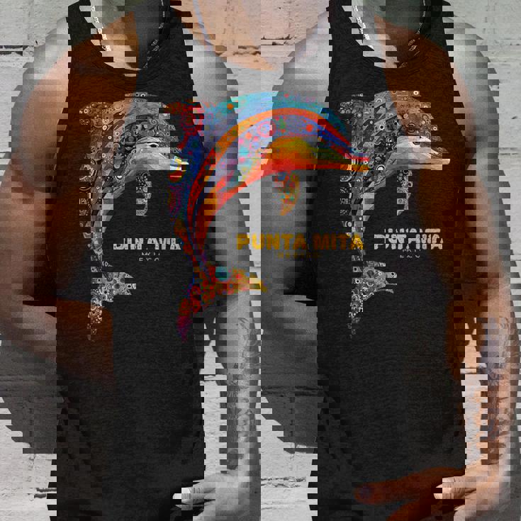 Punta Mita メキシコ バケーション ヴィンテージ トライバル イルカ タンクトップ 彼への贈り物