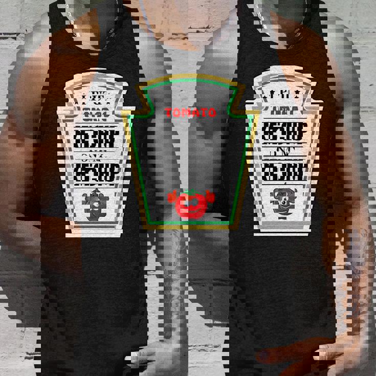 I Put Ketchup On My Ketchup トマトマスタード ハロウィンチーム 長袖tシャツ タンクトップ 彼への贈り物