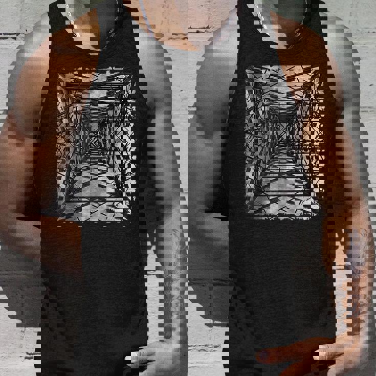 Pylon East London イングランド写真アートワーク アンティーク調 タンクトップ 彼への贈り物