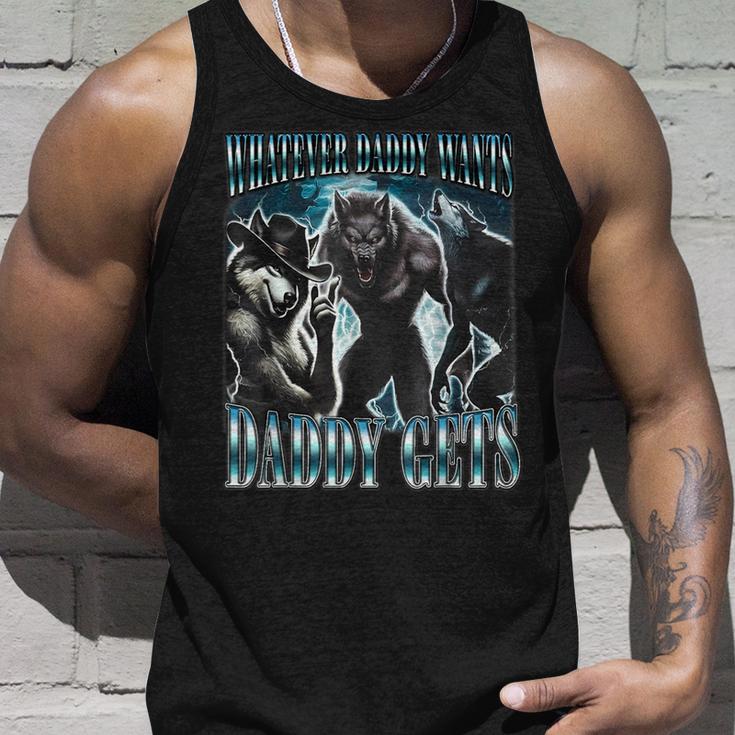 Qualunque Cosa Papàuole Papà Ottiene Divertenteigma Alpha Wolf Meme Canotta Regalos para él