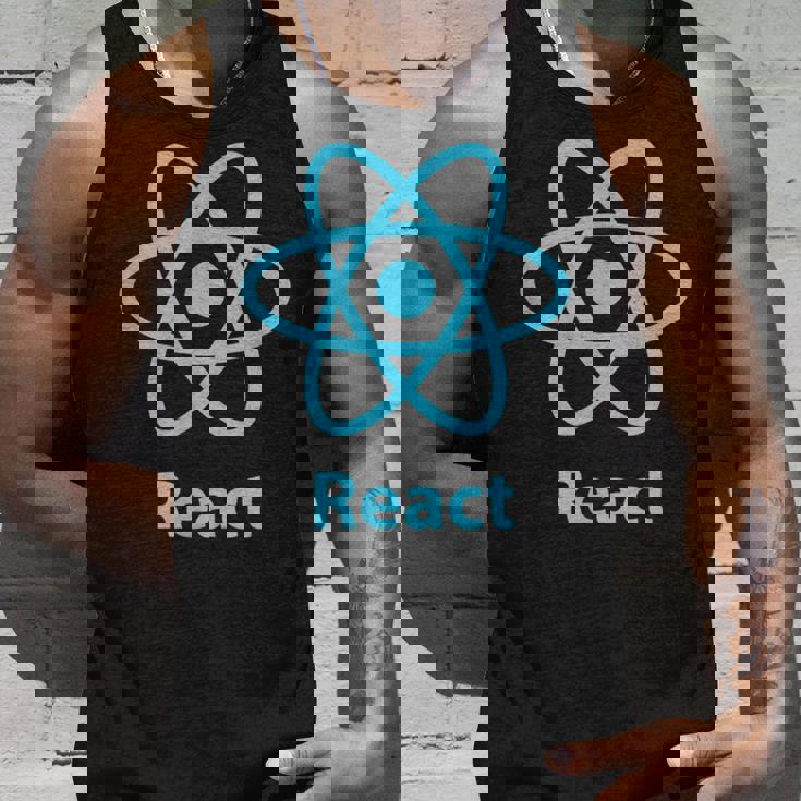 Reactjs ReactJs 公式ロゴ Javascript フレームワーク タンクトップ 彼への贈り物