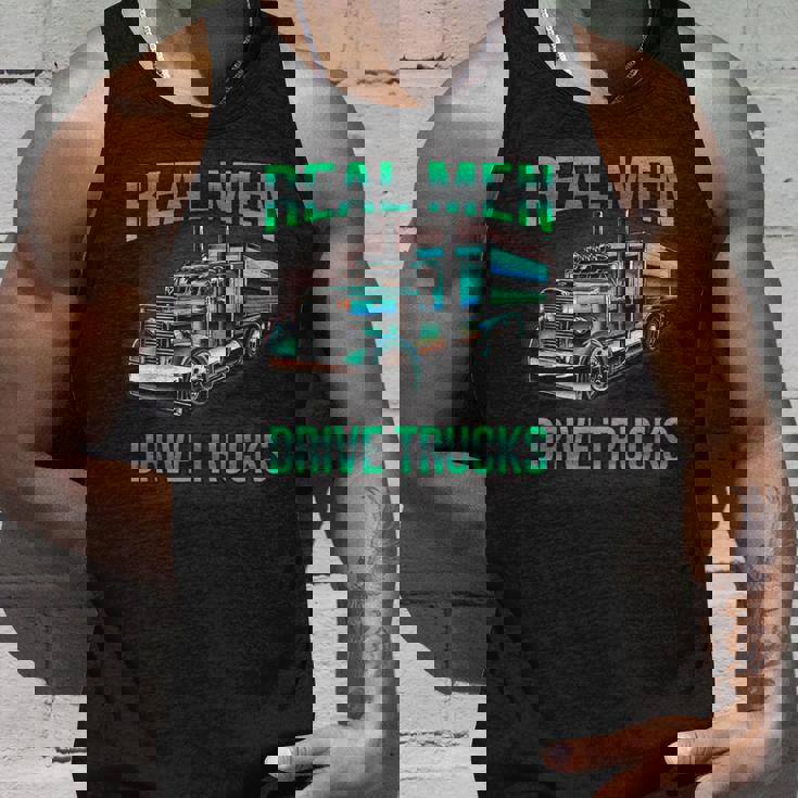 Real Drive Trucks ビッグリグトラックドライバー タンクトップ 彼への贈り物