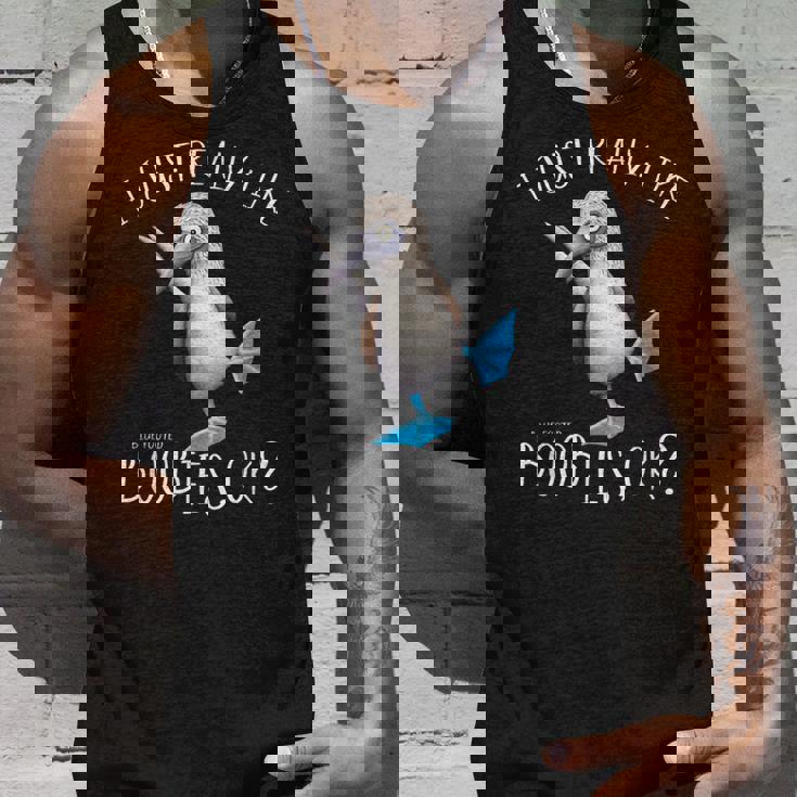 Really Like Blue Feet Boobies アオアシカツオドリのユーモア タンクトップ 彼への贈り物