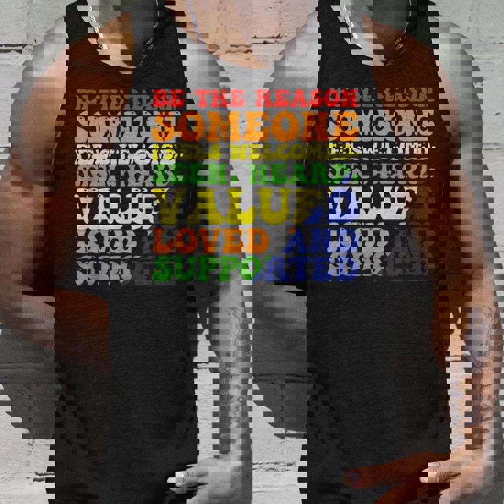 Be The Reason 誰かが歓迎されていると感じる タンクトップ 彼への贈り物