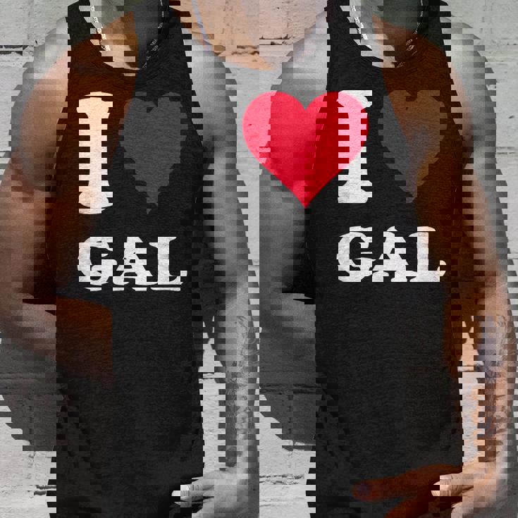 Red Heart I Love Gal タンクトップ 彼への贈り物