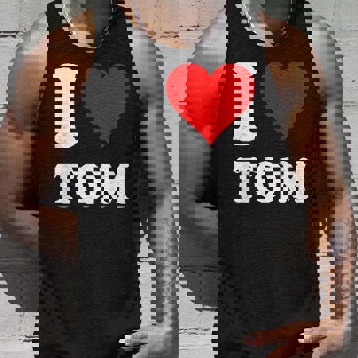 Red Heart I Love Tom タンクトップ 彼への贈り物
