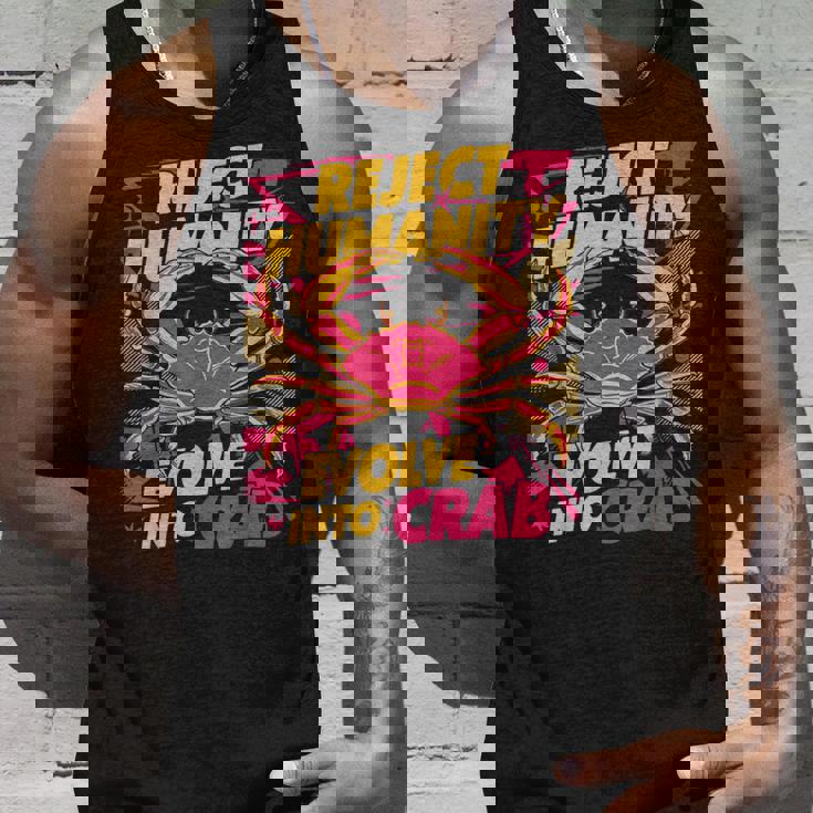 Reject Humanity Evolve To Crab ファニーカニ タンクトップ 彼への贈り物