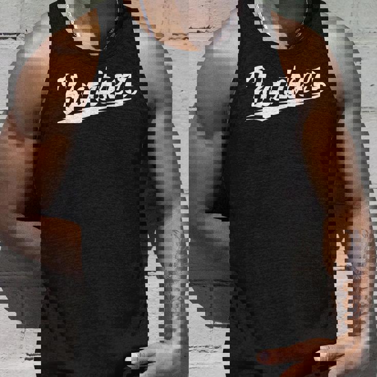 Retrowoosh Job Title Barber タンクトップ 彼への贈り物