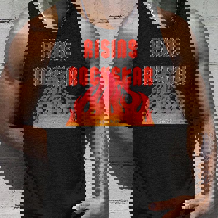 Rising Rockstar Fire Rocker Music Fun ロジックロックスター フェスティバル タンクトップ 彼への贈り物