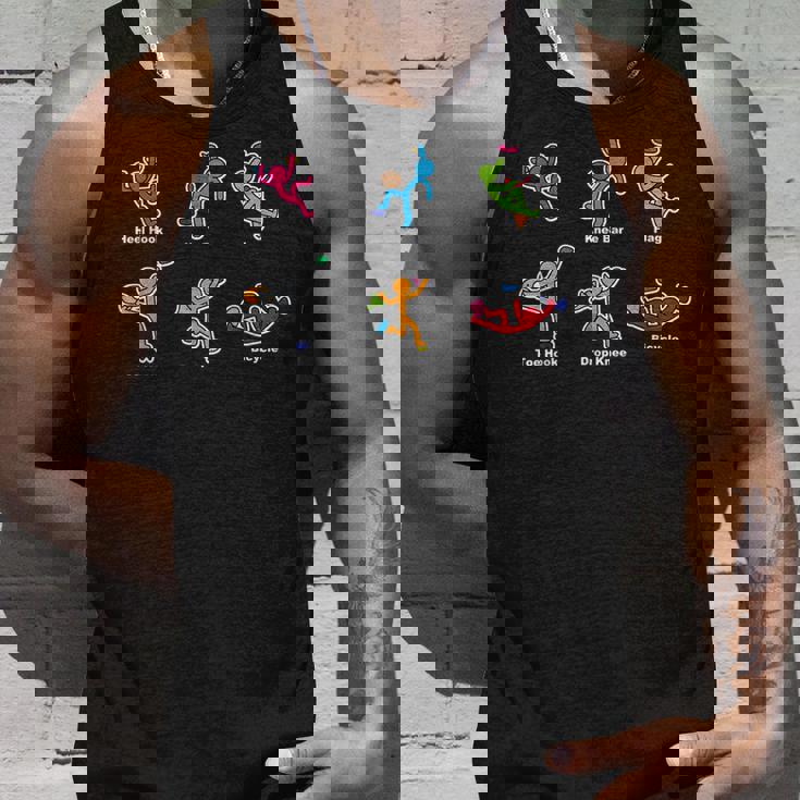 Rock Climbing Moves フロントプリント クライミングボルダリング タンクトップ 彼への贈り物