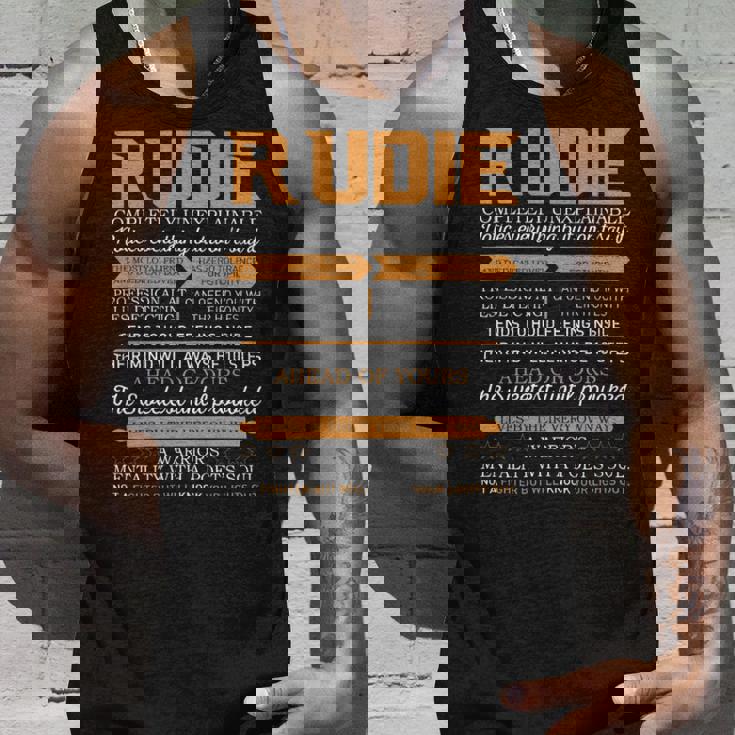 Rudie Completely Unexplainable Notices Everything But Won’T Say It Name Tank Top Gifts for Him