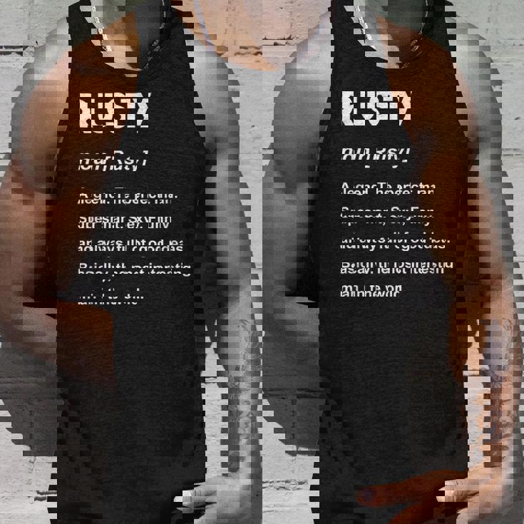 Rusty ネームシャツ タンクトップ 彼への贈り物