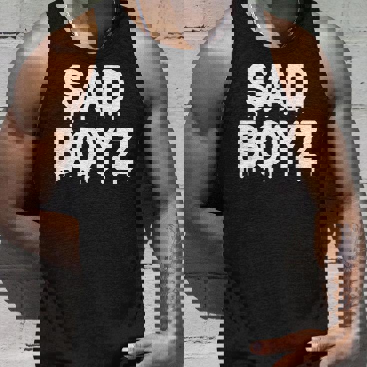 Sad Boyz Drip おもしろグラフィックノベルティ トレンディギフト タンクトップ 彼への贈り物