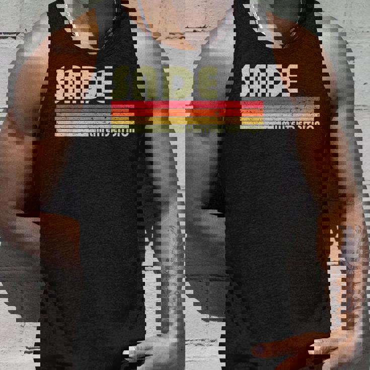 Sade 名前入り レトロヴィンテージ 80年代 90年代 誕生日 タンクトップ 彼への贈り物