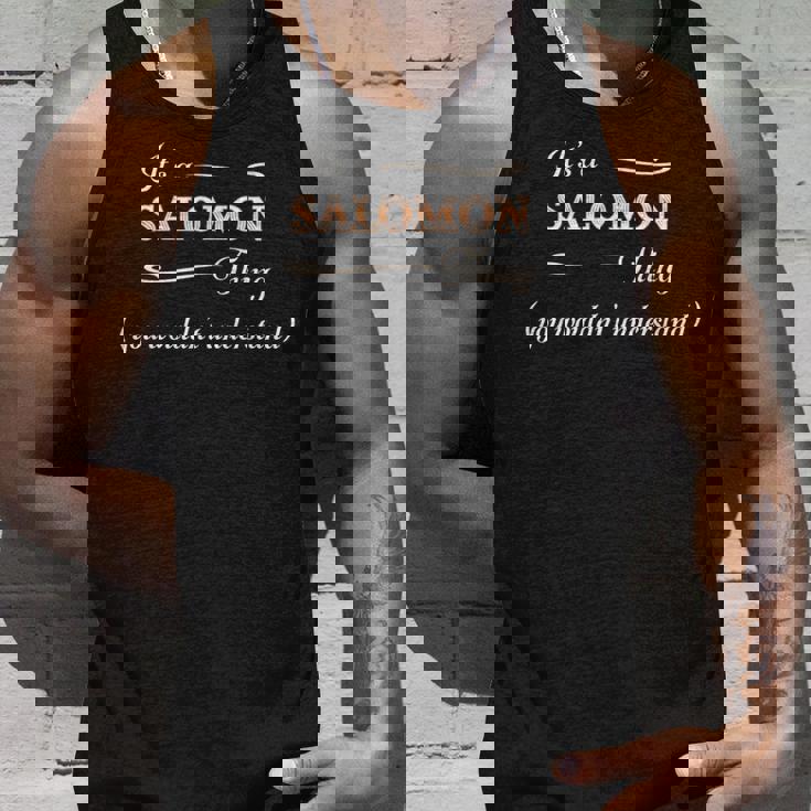 Salomonのもの、あなたにはわからないでしょう タンクトップ 彼への贈り物