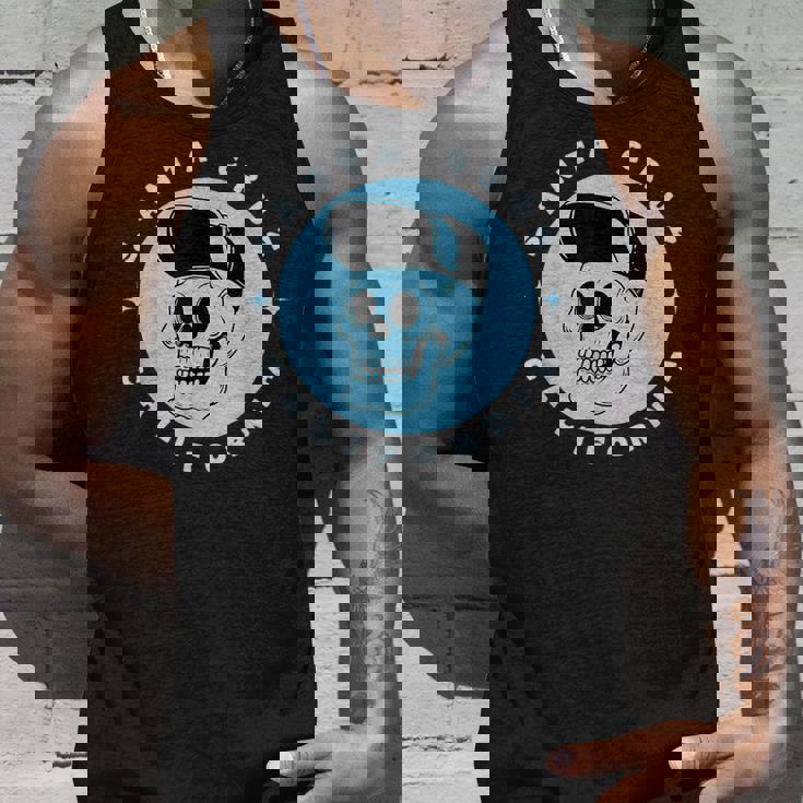 Santa Cruz California レトロ 80年代スケータースケルトン タンクトップ 彼への贈り物