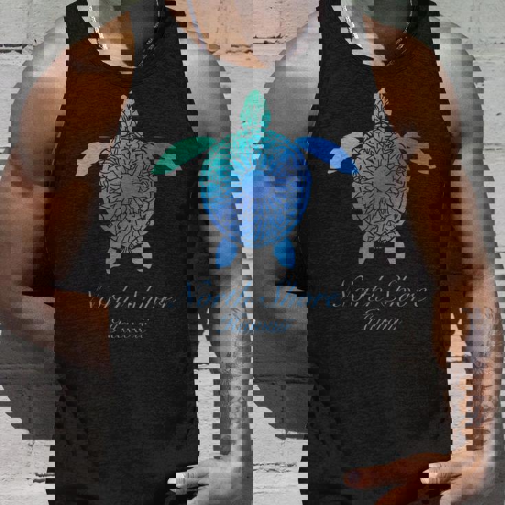 Save The Hawaii ウミガメ ハワイアン ブルー トライバル タートル ホヌ タンクトップ 彼への贈り物