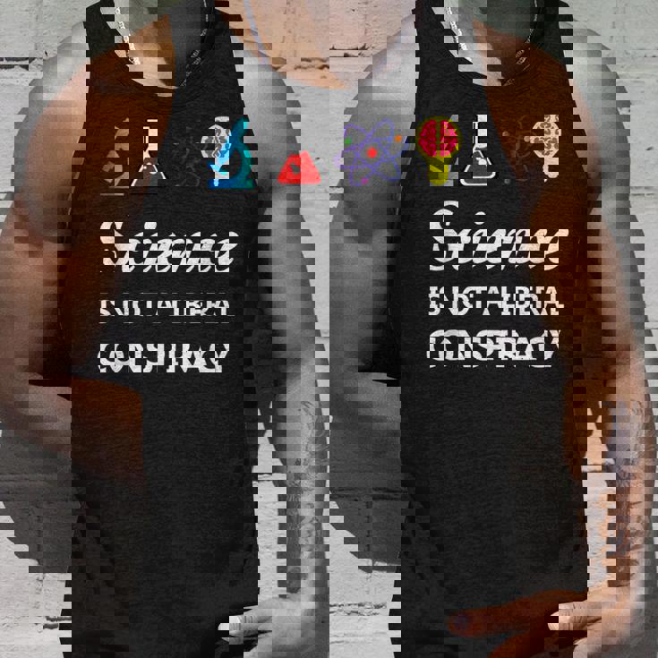 Science Is Not A Liberal Conspiracy リベラルシャツ タンクトップ 彼への贈り物